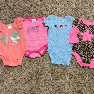 Baby girl onesie bundle